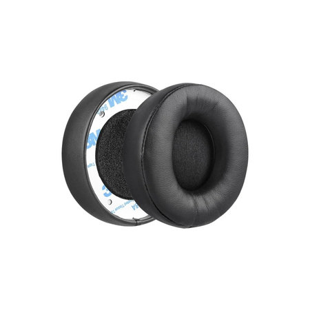 Zamjenski jastučići za uši za Beats Solo Pro, Wireless, Memorijska pjena + PU Koža, Crne, 1 Par