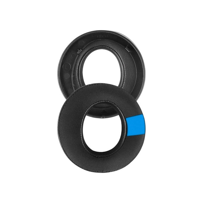 Zamjenski jastučići za uši za Sony Playstation 5 Pulse 3D PS5, Memorijska pjena + PU Koža, Crne, Hladni gel, 1 Par