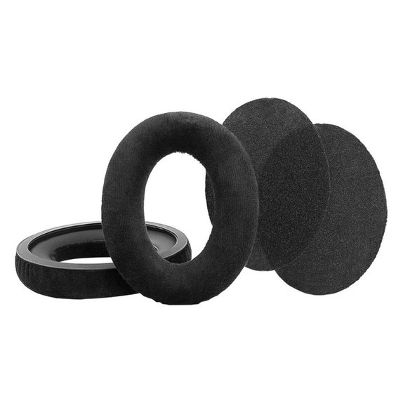 Zamjenski jastučići za uši za Sennheiser HD598, Memorijska pjena + PU Koža, Crne, Hladni gel, 1 Par