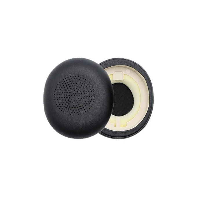 Zamjenski jastučići za uši za Jabra Evolve 2 65UC, Elite 45H, Memorijska pjena + PU Koža, Crne, 1 Par