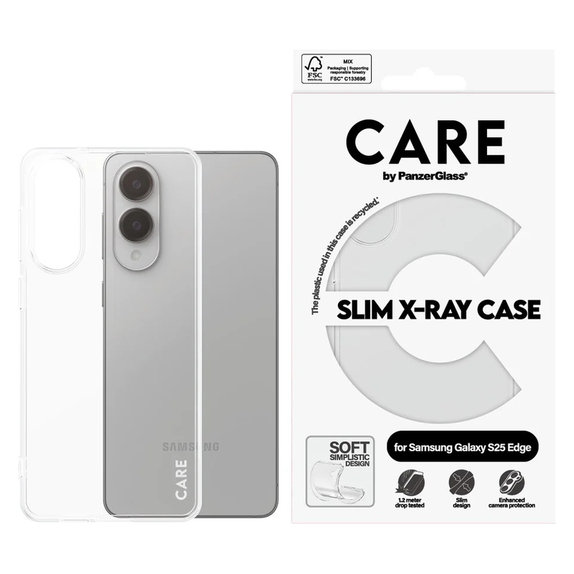 Maska X-Ray za Samsung Galaxy S25 Edge, Prozirna, PanzerGlass