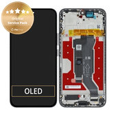 Honor 400 - LCD zaslon + zaslon osjetljiv na dodir + okvir (Midnight Black) - 0235APNR Genuine Service Pack