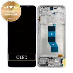 Xiaomi Poco M7 Pro 5G - LCD zaslon + zaslon osjetljiv na dodir + okvir (Purple) - 5600080O17P00 Genuine Service Pack