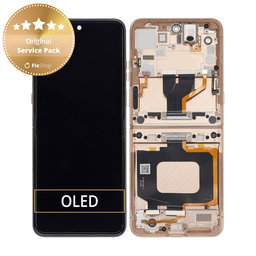 Motorola Razr 60 Ultra - LCD zaslon + zaslon osjetljiv na dodir + okvir (Mountain Trail) - 5D68C29812 Genuine Service Pack