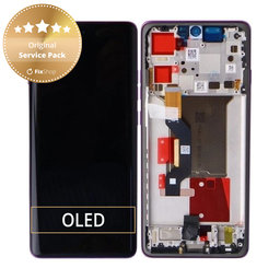 Motorola Edge 60 Pro - LCD zaslon + zaslon osjetljiv na dodir + okvir (Sparkling Grape) - 5D68C30047 Genuine Service Pack