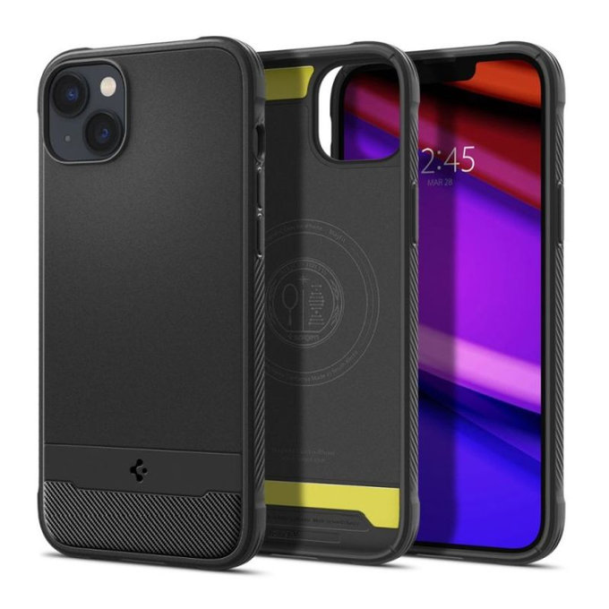 Spigen - Maska Rugged Armor s MagSafe za iPhone 14, Matte Black