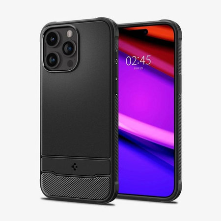 Spigen - Maska Rugged Armor s MagSafe za iPhone 15 Pro, Matte Black