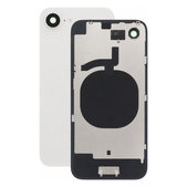 Apple iPhone 16e - Stražnje staklo kućišta + staklo kamere + metalni okvir White)