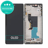 Motorola Edge 50 Fusion - LCD zaslon + zaslon osjetljiv na dodir + okvir (Forest Blue) OLED