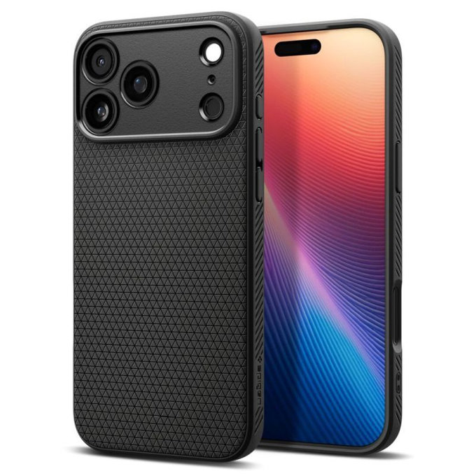 Spigen - Liquid Air futrola za iPhone 17 Pro, Matte Black