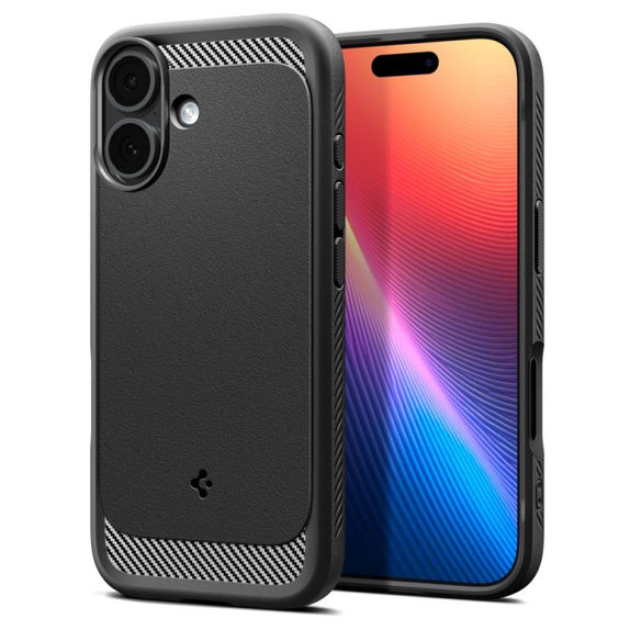 Spigen - Rugged Armor futrola MagSafe za iPhone 17, Matte Black