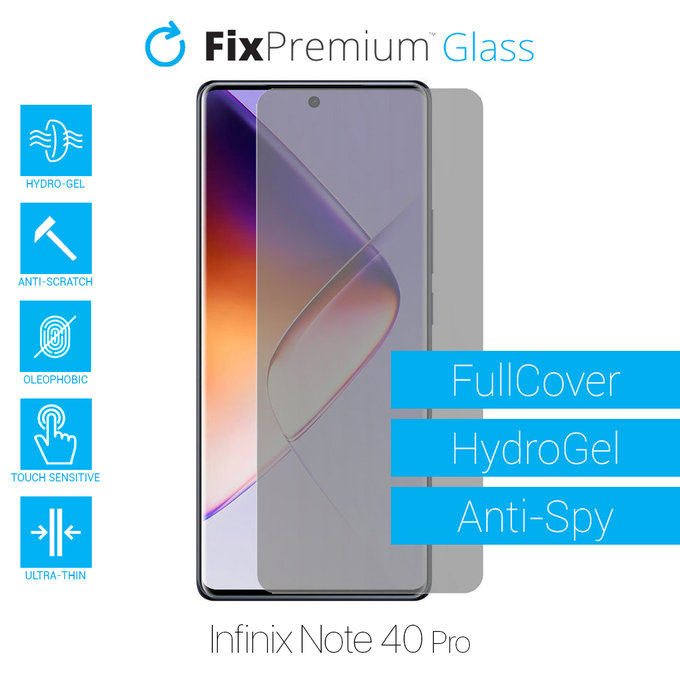 FixPremium HydroGel Anti-Spy - Zaštita ekrana za Infinix Note 40 Pro