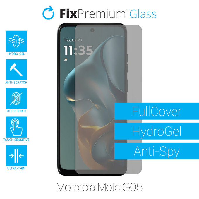 FixPremium HydroGel Anti-Spy - Zaštita ekrana za Motorola Moto G05