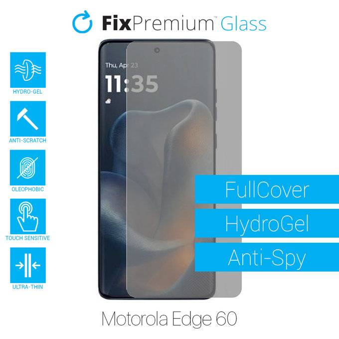 FixPremium HydroGel Anti-Spy - Zaštita ekrana za Motorola Edge 60
