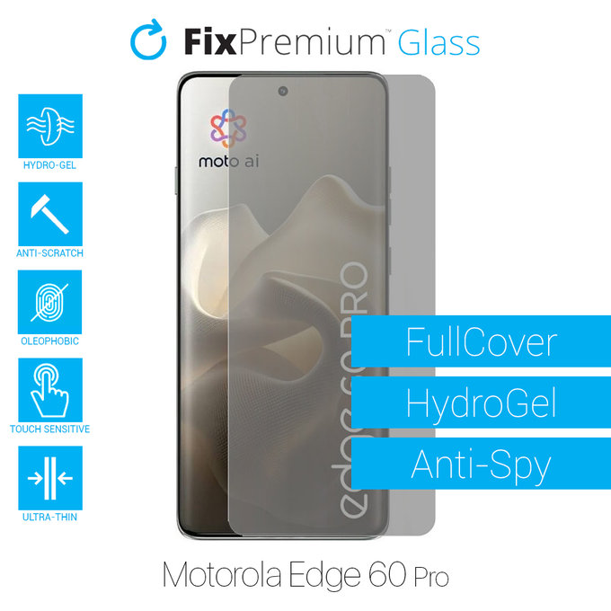FixPremium HydroGel Anti-Spy - Zaštita ekrana za Motorola Edge 60 Pro