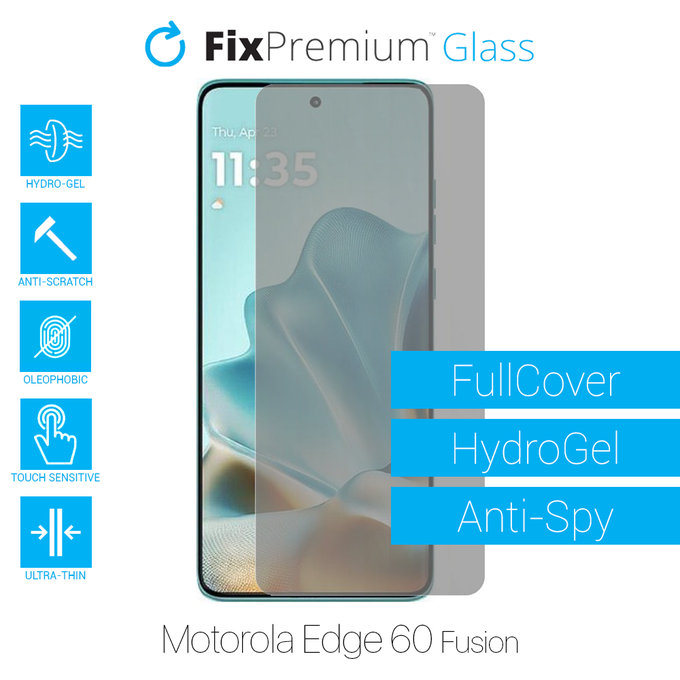 FixPremium HydroGel Anti-Spy - Zaštita ekrana za Motorola Edge 60 Fusion