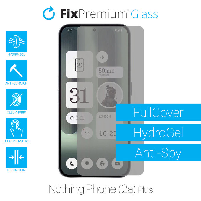 FixPremium HydroGel Anti-Spy - Zaštita ekrana za Nothing Phone (2a) Plus