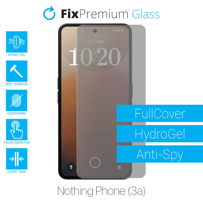 FixPremium HydroGel Anti-Spy - Zaštita ekrana za Nothing Phone (3a)