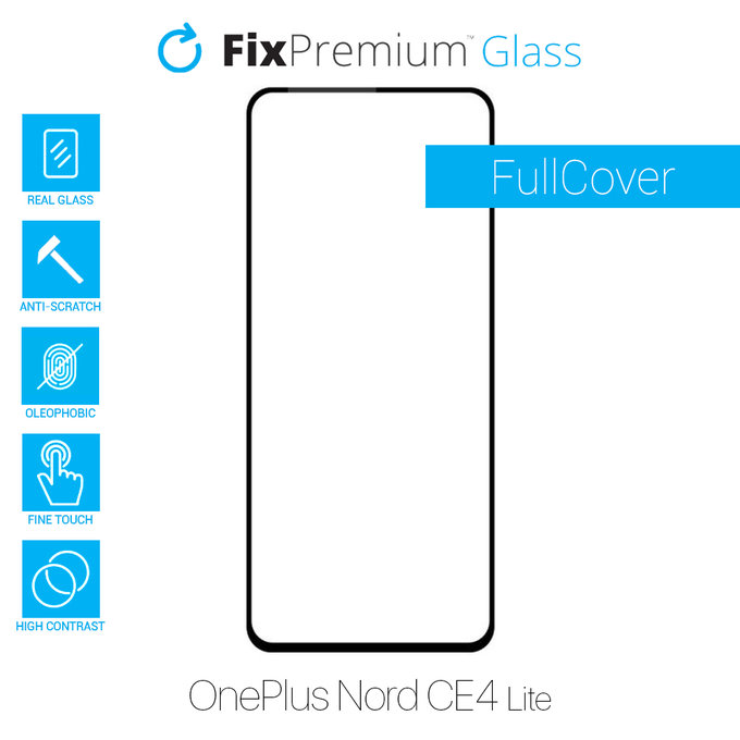 FixPremium FullCover Glass - Kaljeno staklo za OnePlus Nord CE4 Lite
