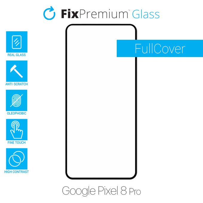 FixPremium FullCover Glass - Kaljeno staklo za Google Pixel 8 Pro