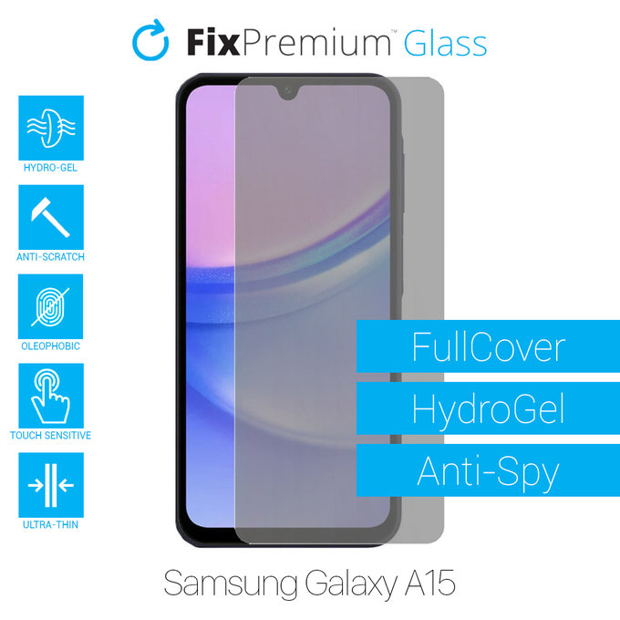 FixPremium HydroGel Anti-Spy - Zaštita ekrana za Samsung Galaxy A15