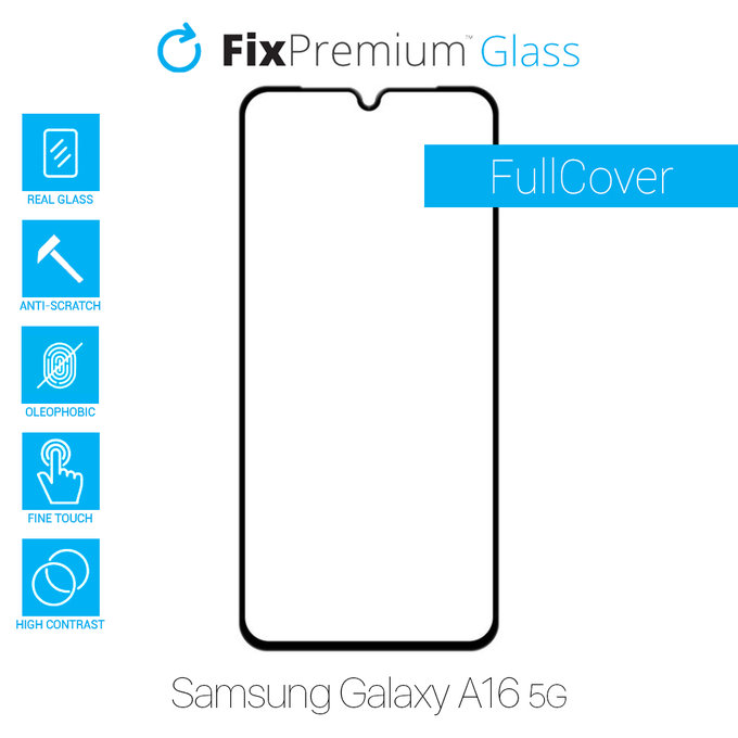 FixPremium FullCover Glass - Kaljeno staklo za Samsung Galaxy A16 5G