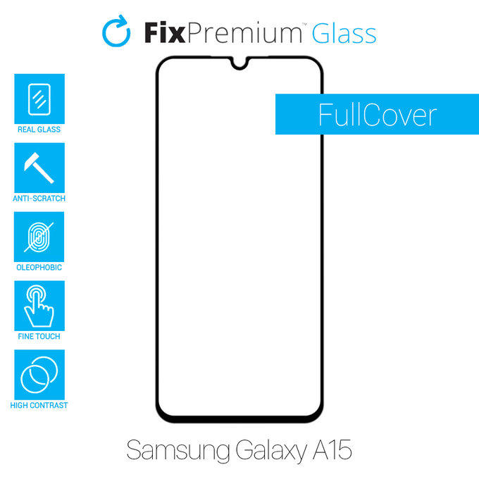 FixPremium FullCover Glass - Kaljeno staklo za Samsung Galaxy A15