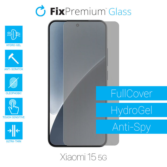 FixPremium HydroGel Anti-Spy - Zaštita ekrana za Xiaomi 15 5G