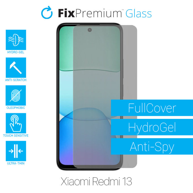 FixPremium HydroGel Anti-Spy - Zaštita ekrana za Xiaomi Redmi 13
