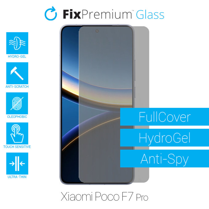 FixPremium HydroGel Anti-Spy - Zaštita ekrana za Xiaomi Poco F7 Pro