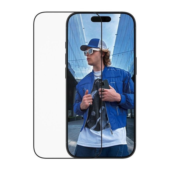 PanzerGlass - UWF kaljeno staklo s aplikatorom za iPhone 17/16 Pro, crna
