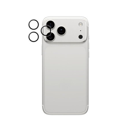 PanzerGlass - Zaštitni poklopac za objektiv kamere Hoops za iPhone 16 Pro, 16 Pro Max, 17 Pro, 17 Pro Max, prozirna