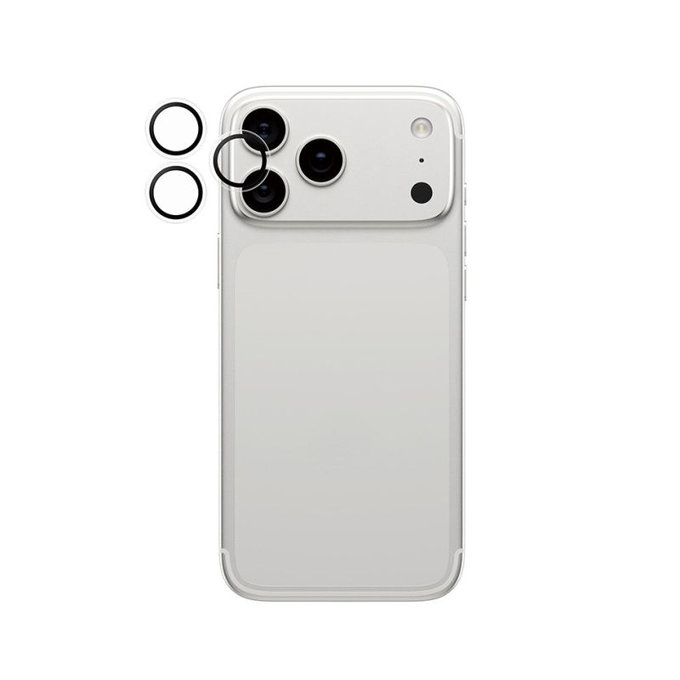 PanzerGlass - Zaštitni poklopac za objektiv kamere Hoops za iPhone 16 Pro, 16 Pro Max, 17 Pro, 17 Pro Max, prozirna