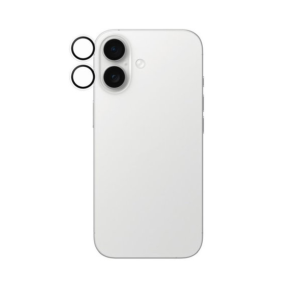 PanzerGlass - Zaštitni poklopac za objektiv kamere Hoops za iPhone 16, 16 Plus, 17, prozirna