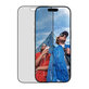 UWF 2-Way Privacy kaljeno staklo s Fastfit za iPhone 17/16 Pro, Crna, PanzerGlass
