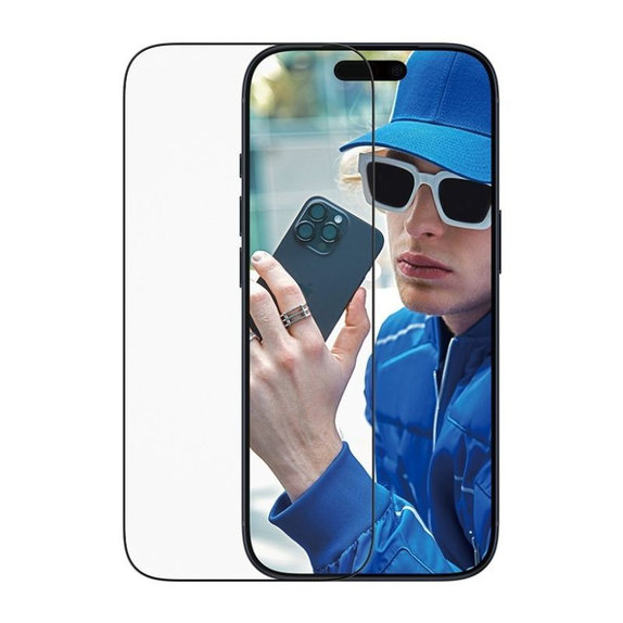 UWF kaljeno staklo s aplikatorom za iPhone 17 Pro, Crna, PanzerGlass