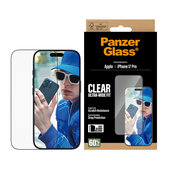 UWF kaljeno staklo s aplikatorom za iPhone 17 Pro, Crna, PanzerGlass