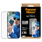 UWF kaljeno staklo s aplikatorom za iPhone 17 Pro, Crna, PanzerGlass
