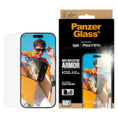Kaljeno staklo Anti-Reflective s aplikatorom za iPhone 17/16 Pro, Crna, PanzerGlass