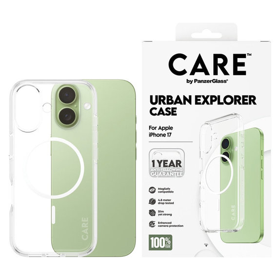 Maska Urban Explorer s MagSafeom za iPhone 17, Bijela, CARE