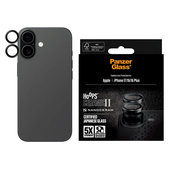 Zaštita objektiva kamere Hoops Ceramic II za iPhone 17/16 Plus/16, Crna, PanzerGlass