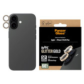 Zaštita objektiva kamere Hoops za iPhone 17/16 Plus/16, Glitter Gold, PanzerGlass