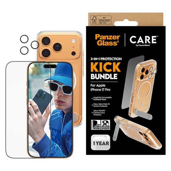 Bundle 3u1 Kick za iPhone 17 Pro, PanzerGlass