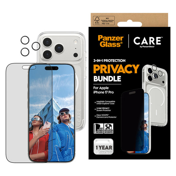 Bundle 3u1 Privacy za iPhone 17 Pro, PanzerGlass