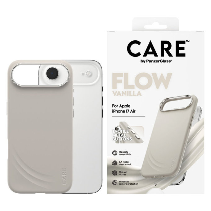 Maska FLOW s MagSafeom za iPhone Air, Vanilla, CARE