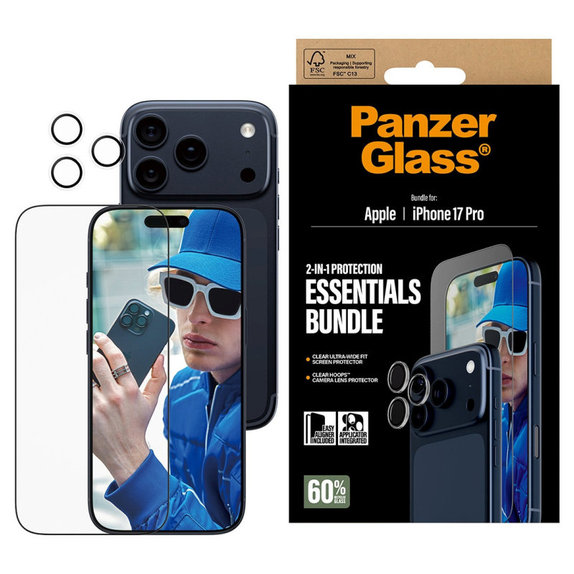 Bundle Essentials 2u1 za iPhone 17 Pro, PanzerGlass
