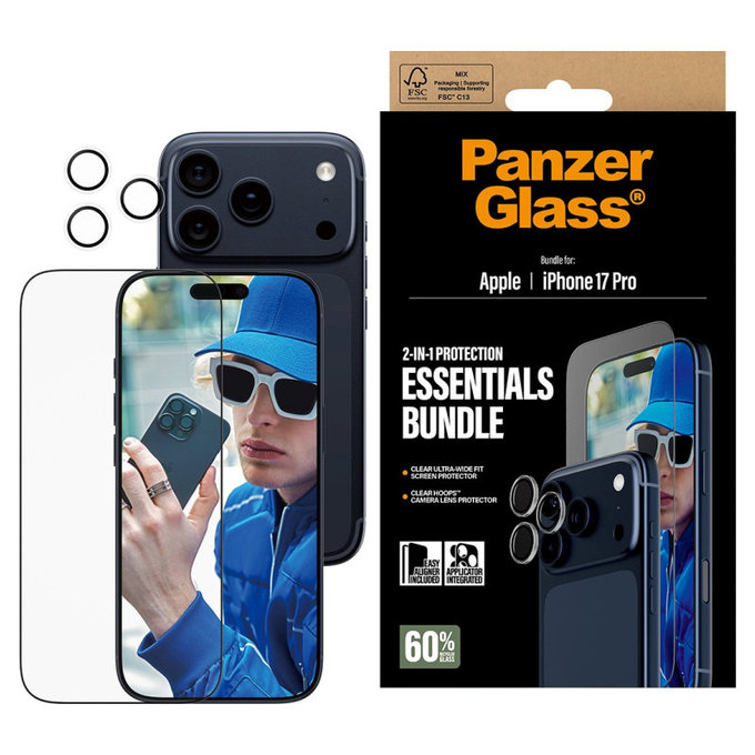 Bundle Essentials 2u1 za iPhone 17 Pro, PanzerGlass