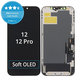 Zaslon Soft OLED za iPhone 12, 12 Pro, Dodirni ekran s okvirom, DIAGNOSTIC