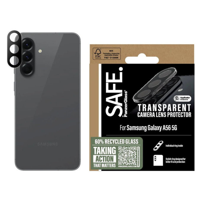 Zaštita objektiva kamere za Samsung A56 5G, Prozirna, SAFE