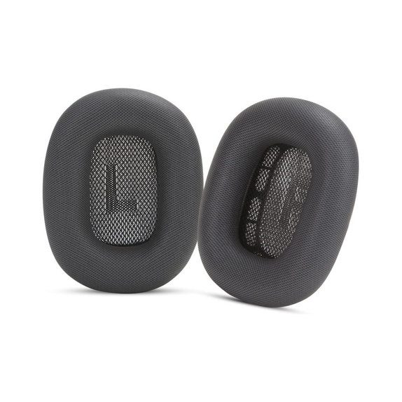 Zamjenski jastučići za uši za Apple AirPods Max, Memorijska pjena + Koža, Crne, 1 Par